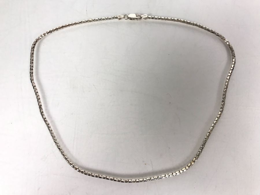 Sterling Silver Italian Box Chain 18L 5.8g - Just Added [Photo 4]