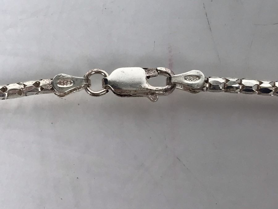 Sterling Silver Italian Box Chain 18L 5.8g - Just Added [Photo 5]