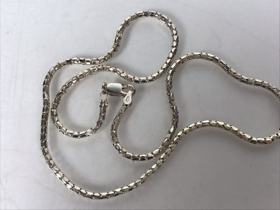 Sterling Silver Italian Box Chain 18L 5.8g - Just Added