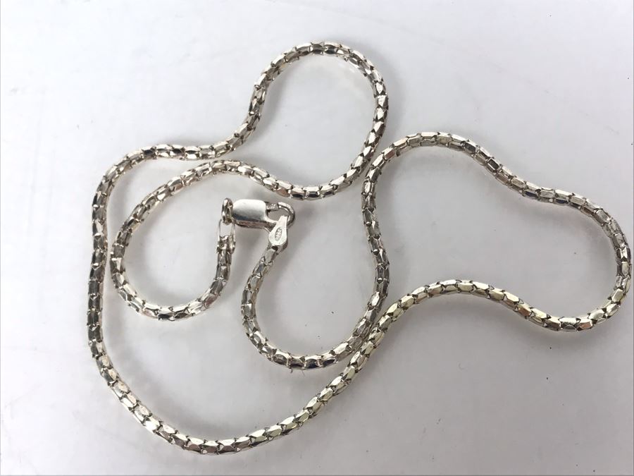 Sterling Silver Italian Box Chain 18L 5.8g - Just Added [Photo 8]