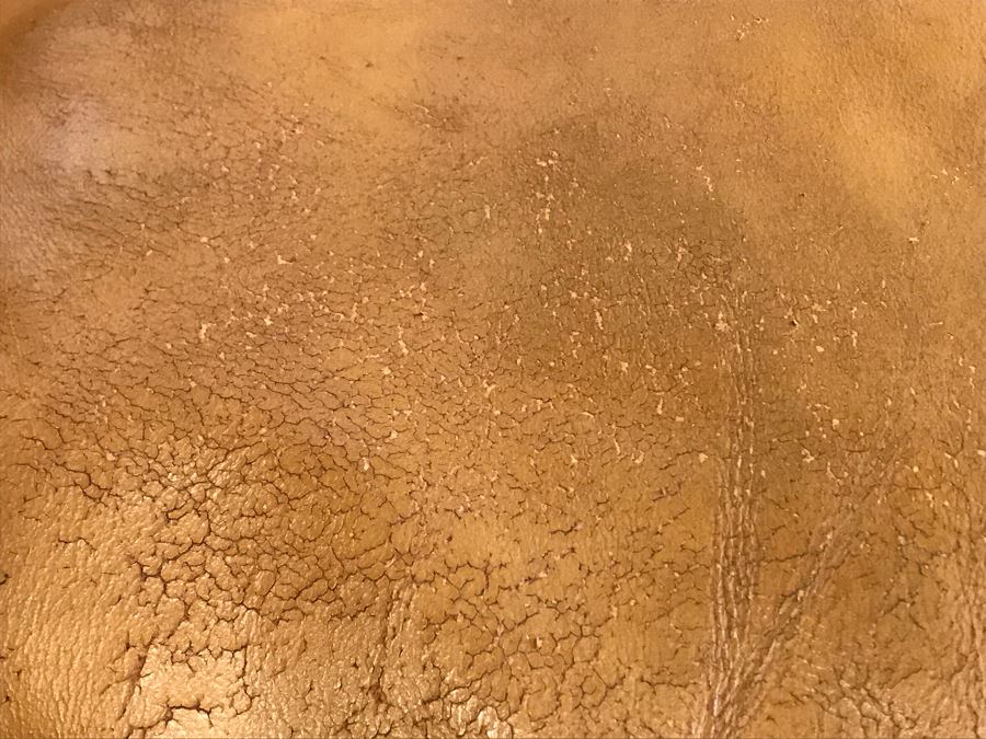 JUST ADDED - Vintage Italian Leather Roche Bobois Sofa Very Worn Perfect For Hipster Man Cave Library - See Photos For Wear 92W X 38D X 32H [Photo 7]