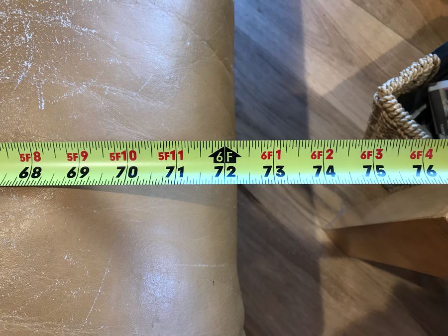 JUST ADDED - Vintage Italian Leather Roche Bobois Loveseat Sofa Very Worn Perfect For Hipster Man Cave Library - See Photos For Wear 72W X 32D X 32H [Photo 16]