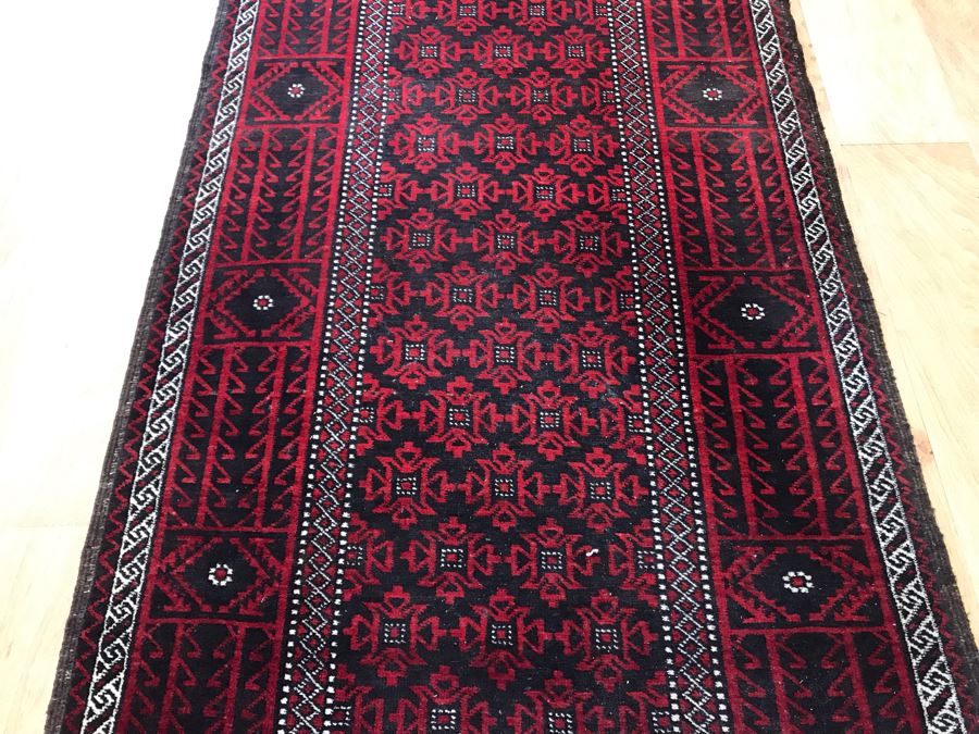 JUST ADDED - Vintage Hand Knotted Persian Runner Rug 83 X 38.5 [Photo 7]