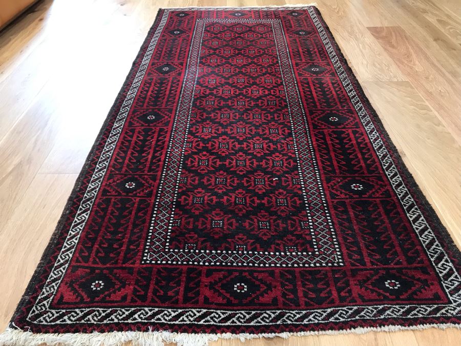 JUST ADDED - Vintage Hand Knotted Persian Runner Rug 83 X 38.5 [Photo 4]