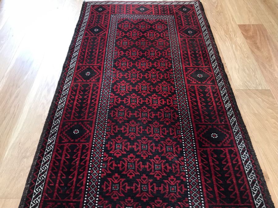JUST ADDED - Vintage Hand Knotted Persian Runner Rug 83 X 38.5 [Photo 8]