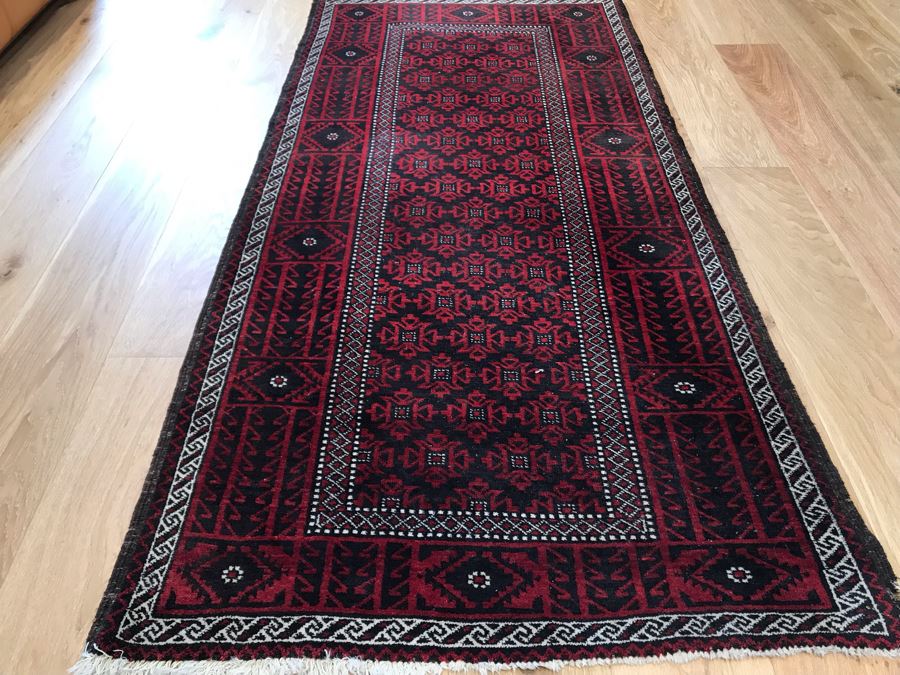 JUST ADDED - Vintage Hand Knotted Persian Runner Rug 83 X 38.5 [Photo 10]