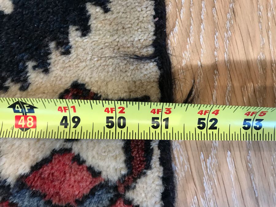 JUST ADDED - Vintage Hand Knotted Persian Area Rug 88 X 51 [Photo 8]