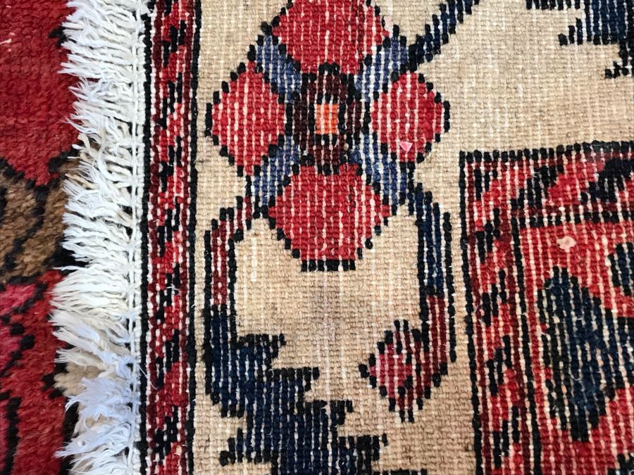 JUST ADDED - Vintage Hand Knotted Persian Area Rug 88 X 51 [Photo 7]