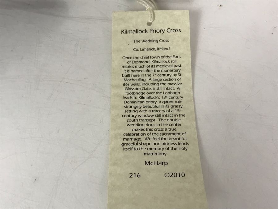 JUST ADDED - New Irish Trinity Knot Wall Hanging And New Kilmallock Priory Cross The Wedding Cross By McHarp [Photo 4]