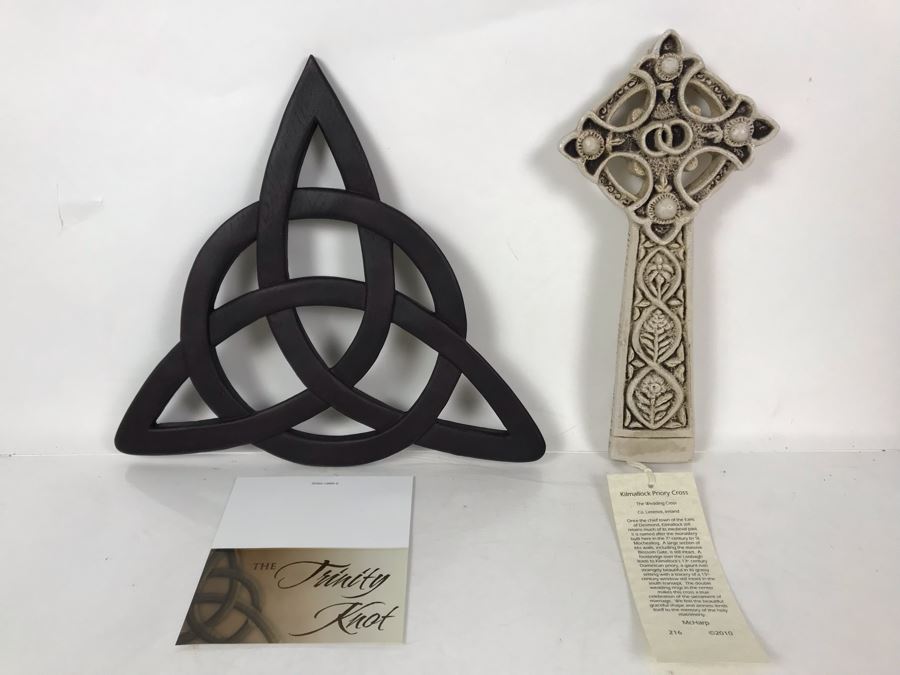 JUST ADDED - New Irish Trinity Knot Wall Hanging And New Kilmallock Priory Cross The Wedding Cross By McHarp [Photo 1]