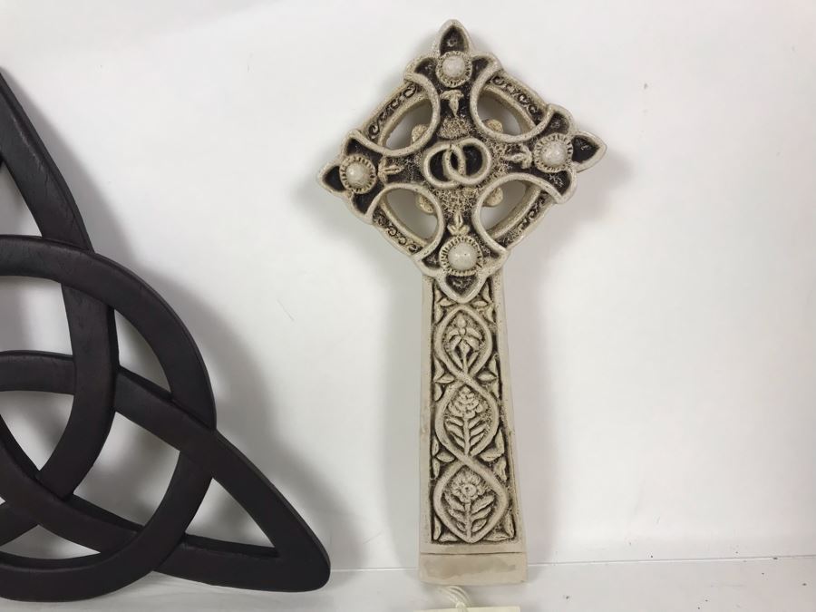 JUST ADDED - New Irish Trinity Knot Wall Hanging And New Kilmallock Priory Cross The Wedding Cross By McHarp [Photo 3]