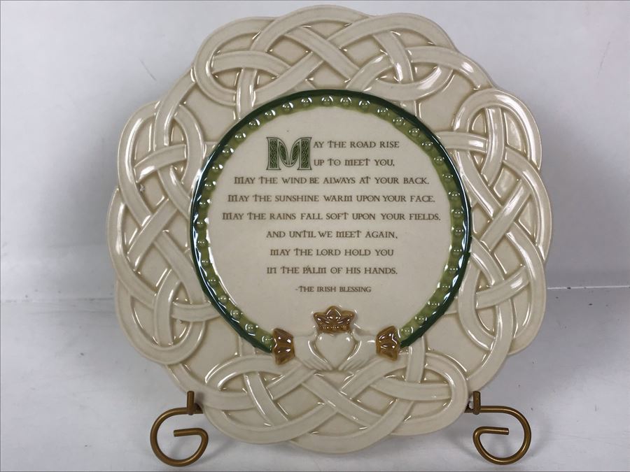 JUST ADDED - New Irish Blessing Plaque With Metal Display Stand 8W [Photo 2]