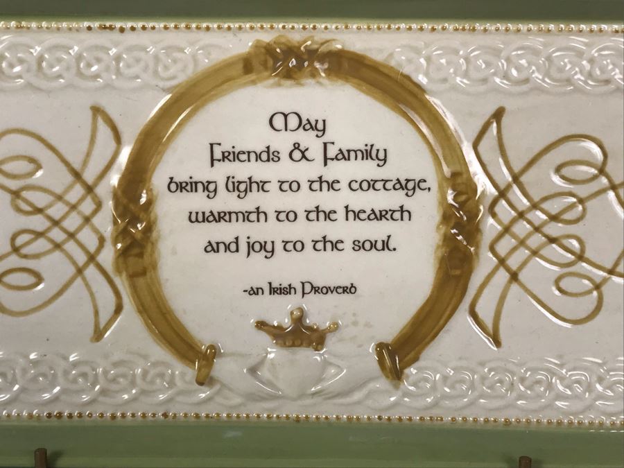 JUST ADDED - New Irish Cheese Tray With Metal Stand 15W X 5H [Photo 4]