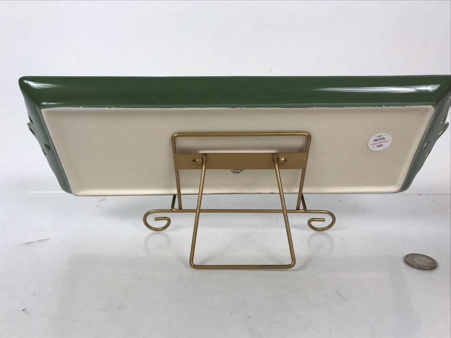 JUST ADDED - New Irish Cheese Tray With Metal Stand 15W X 5H [Photo 6]