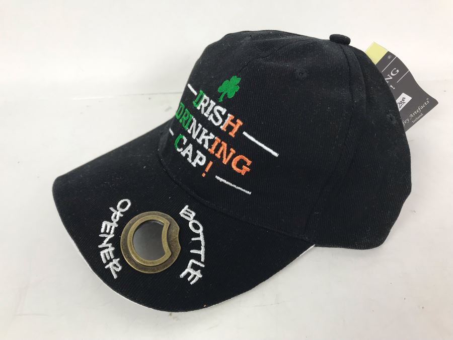 JUST ADDED - New Irish Drinking Cap With Built-In Vistor Bottle Opener Retails $28 [Photo 2]