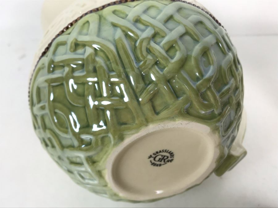 JUST ADDED - New Irish Teapot, Coffee Mug And Pitcher 5.5H By Grasslands Road GR [Photo 11]