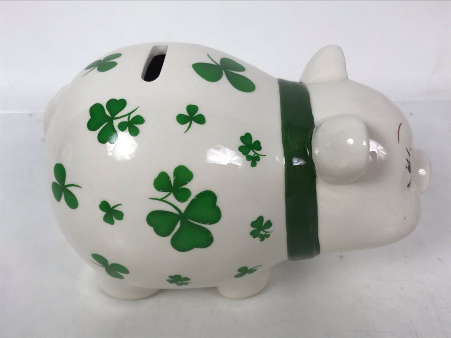 JUST ADDED - New Irish Shamrock Piggy Bank [Photo 7]