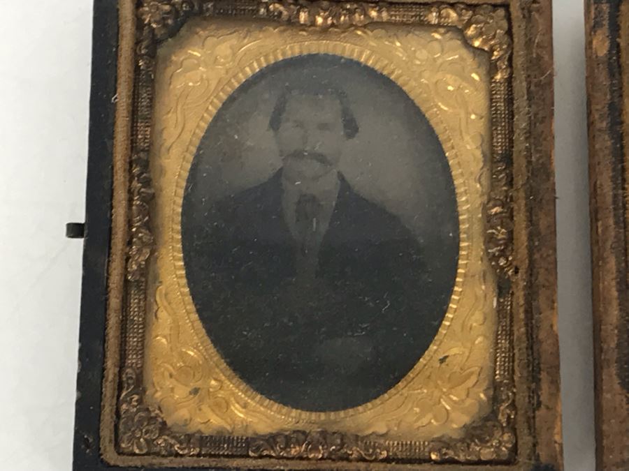 Set Of (3) Old Daguerreotype Photographs With Half Of Cases [Photo 9]