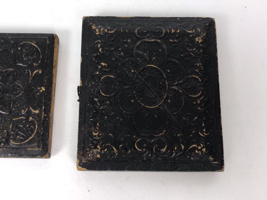 Set Of (3) Old Daguerreotype Photographs With Half Of Cases [Photo 16]