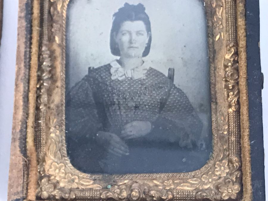 Set Of (3) Old Daguerreotype Photographs With Half Of Cases [Photo 7]
