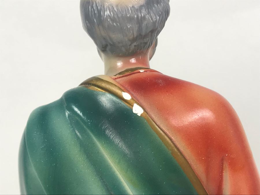 (3) Religious Statues Figurines - Middle Is Signed Ruby Lewis California [Photo 13]