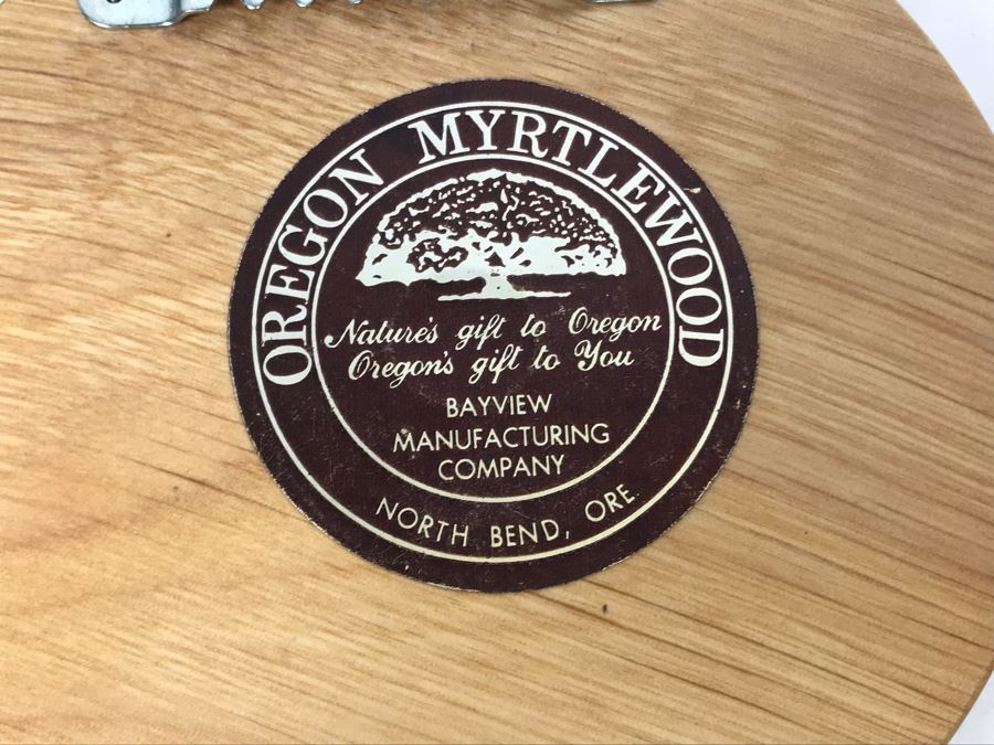 Pair Of Vintage 1992 Alix Mosieur Original Signed Paintings On Oregon Myrtlewood 5.5R [Photo 14]