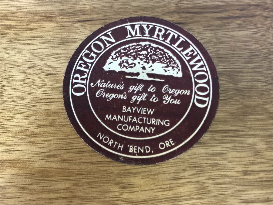 Vintage 1992 Alix Mosieur Original Signed Painting Of Wolf On Oregon Myrtlewood 6R [Photo 12]