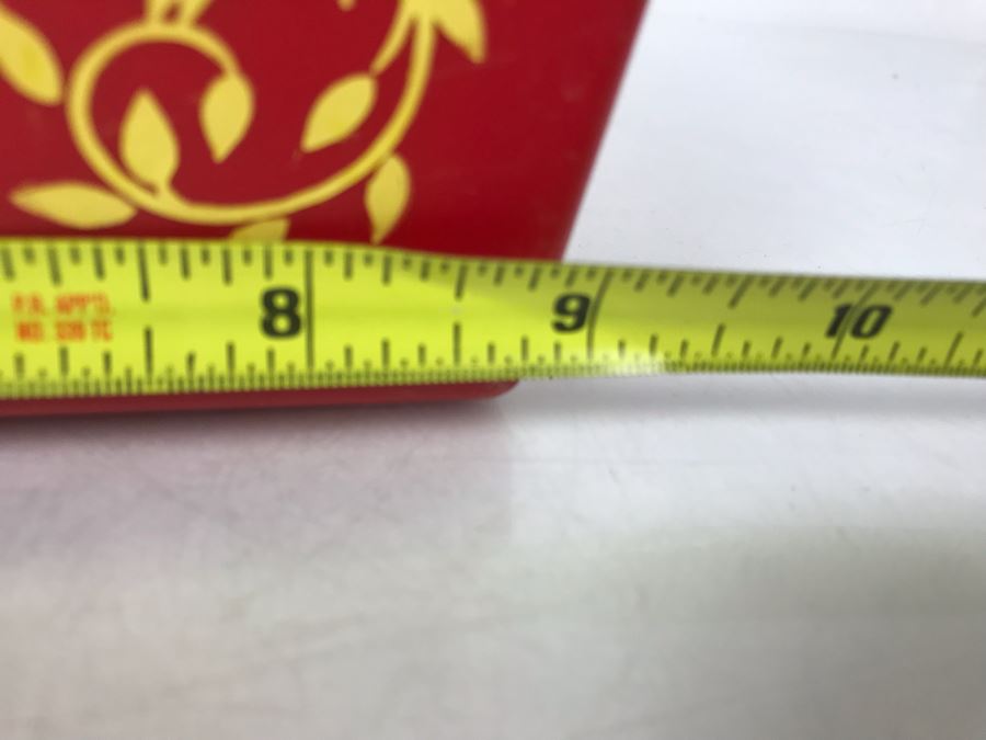 Vintage 1971 Fisher Price Toys Record Player Music Box With (3) Plastic Records 9W X 7.5D X 4.5H Working [Photo 18]