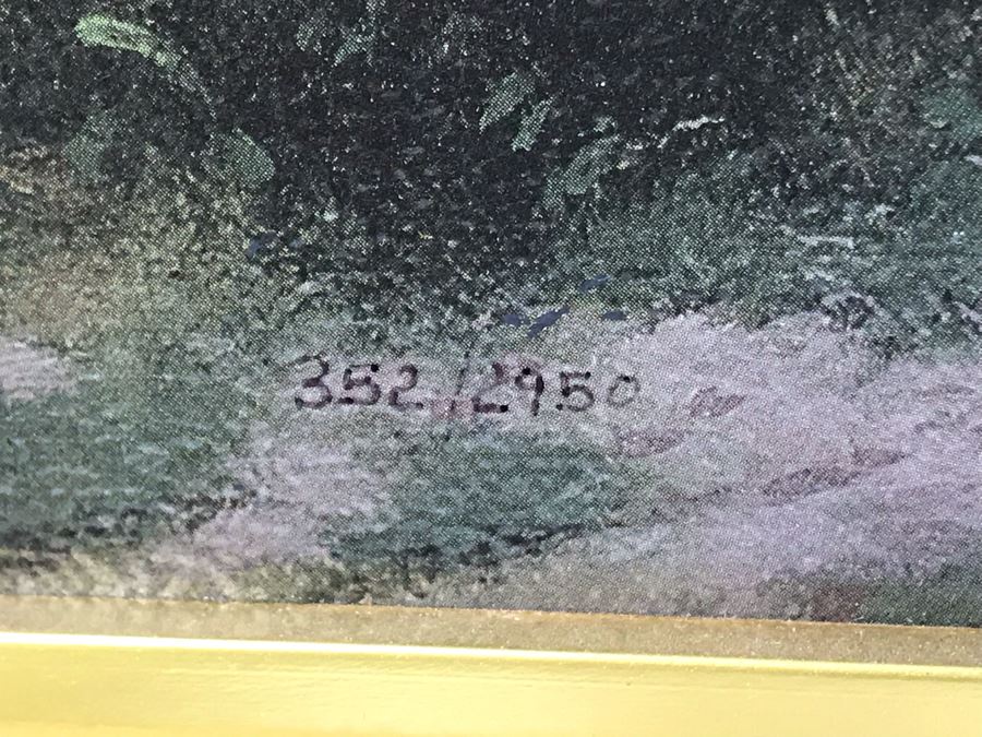 Limited Edition Thomas Kinkade Canvas Print Titled 'A Peaceful Time' Places In The Heart II With Certificate Of Authenticity 382 Of 2,950 [Photo 6]