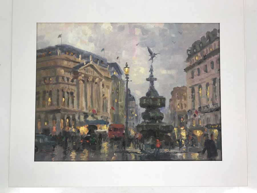 Limited Edition Vintage 1999 Print 'Piccadilly Circus, London' By Thomas Kinkade 12 X 16 1040 Of 3394 [Photo 14]