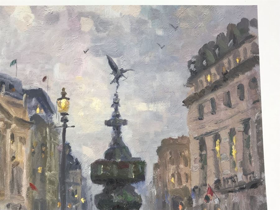 Limited Edition Vintage 1999 Print 'Piccadilly Circus, London' By Thomas Kinkade 12 X 16 1040 Of 3394 [Photo 12]