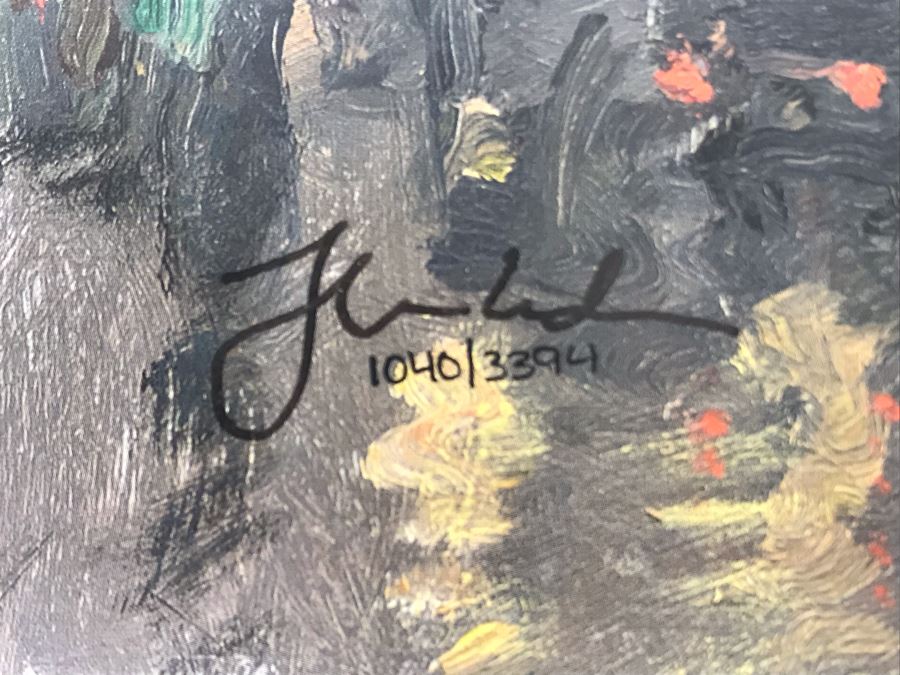 Limited Edition Vintage 1999 Print 'Piccadilly Circus, London' By Thomas Kinkade 12 X 16 1040 Of 3394 [Photo 3]