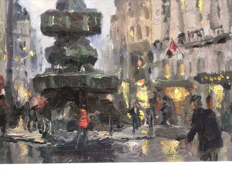 Limited Edition Vintage 1999 Print 'Piccadilly Circus, London' By Thomas Kinkade 12 X 16 892 Of 3394 [Photo 7]