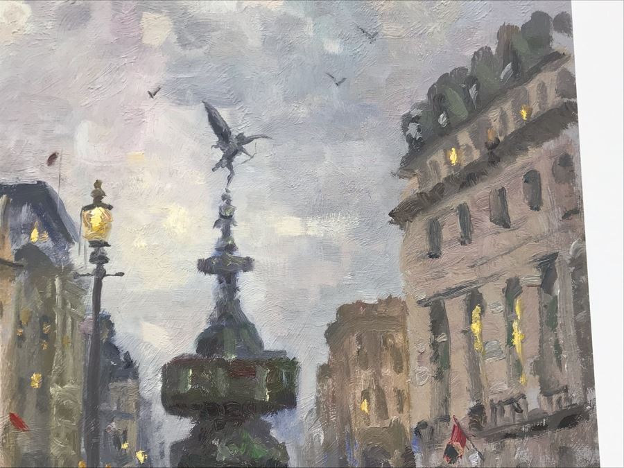 Limited Edition Vintage 1999 Print 'Piccadilly Circus, London' By Thomas Kinkade 12 X 16 892 Of 3394 [Photo 8]