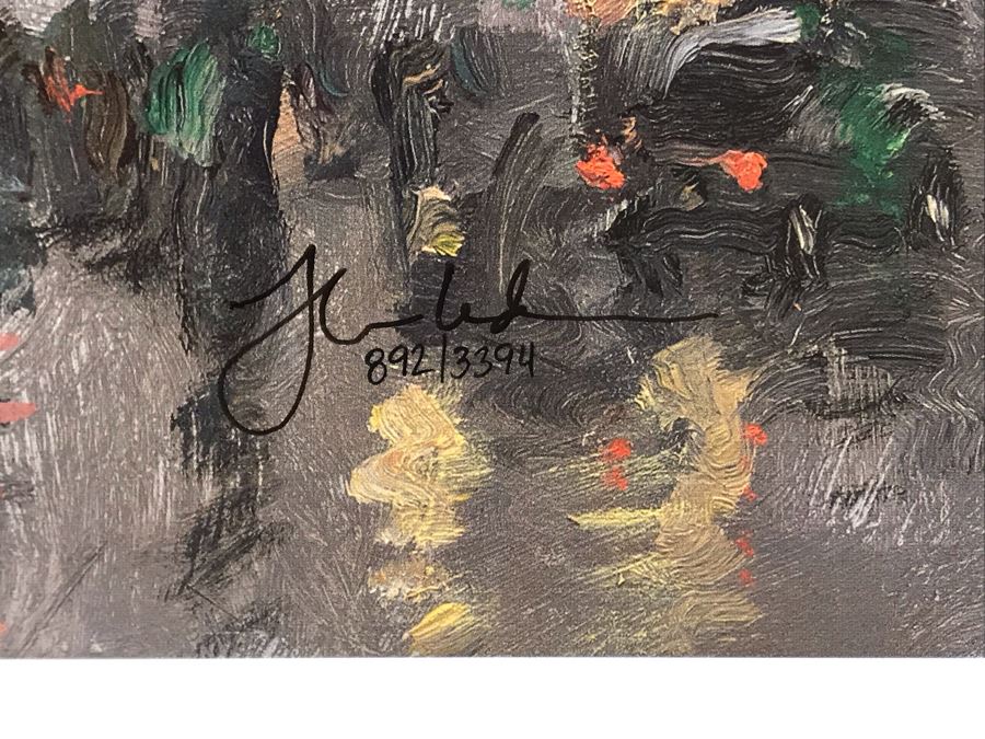 Limited Edition Vintage 1999 Print 'Piccadilly Circus, London' By Thomas Kinkade 12 X 16 892 Of 3394 [Photo 5]