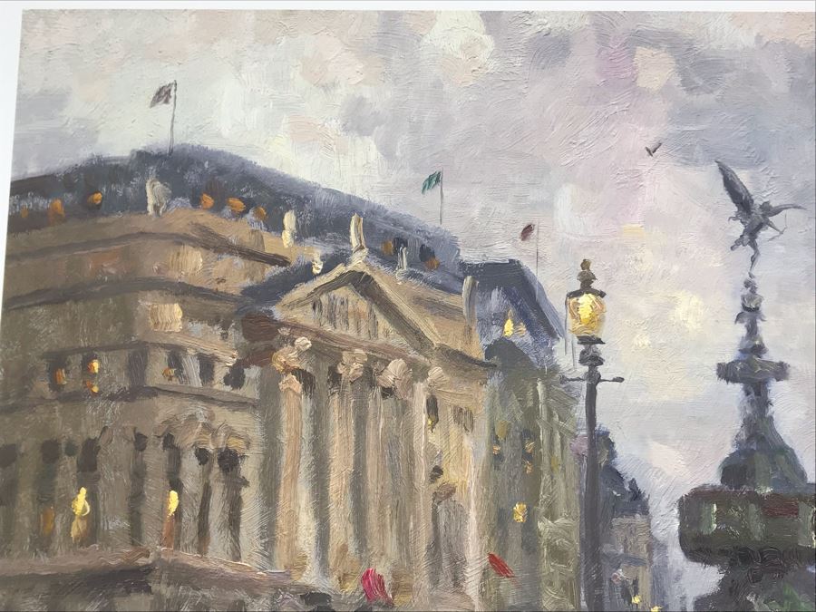 Limited Edition Vintage 1999 Print 'Piccadilly Circus, London' By Thomas Kinkade 12 X 16 892 Of 3394 [Photo 9]