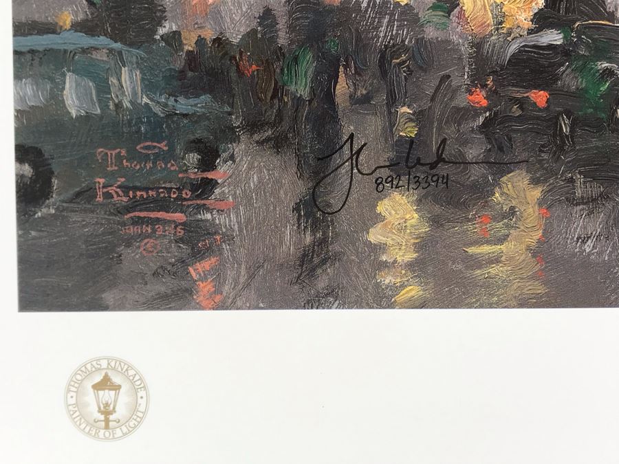 Limited Edition Vintage 1999 Print 'Piccadilly Circus, London' By Thomas Kinkade 12 X 16 892 Of 3394 [Photo 4]