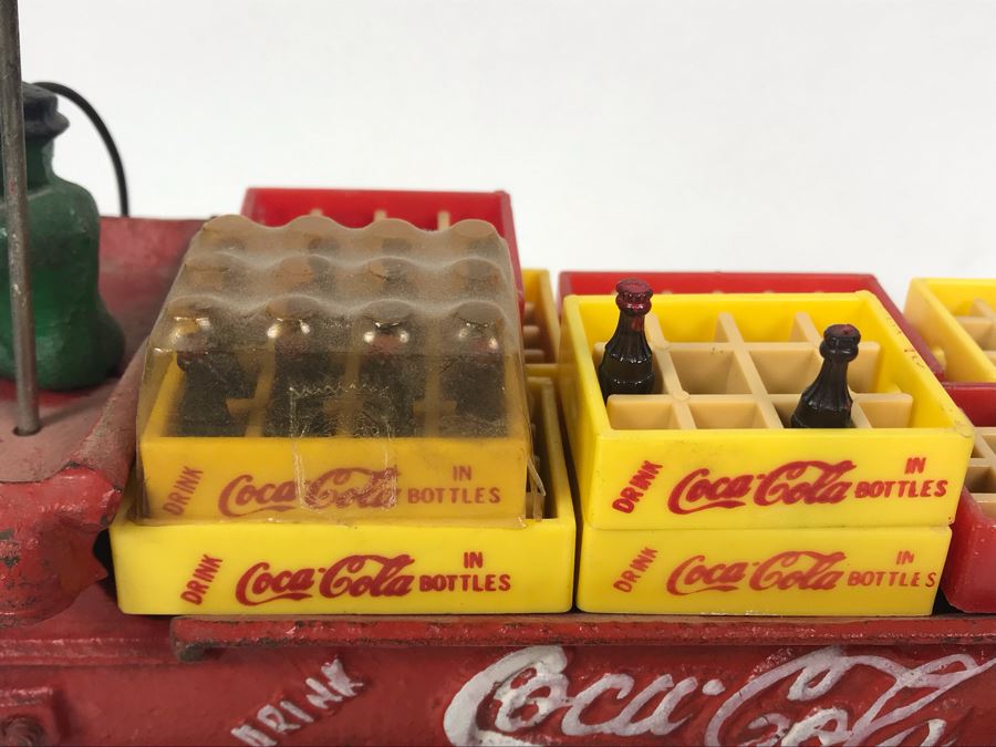 Vintage Coca-Cola Cast Iron Horse Drawn Wagon With Coke Cases [Photo 10]