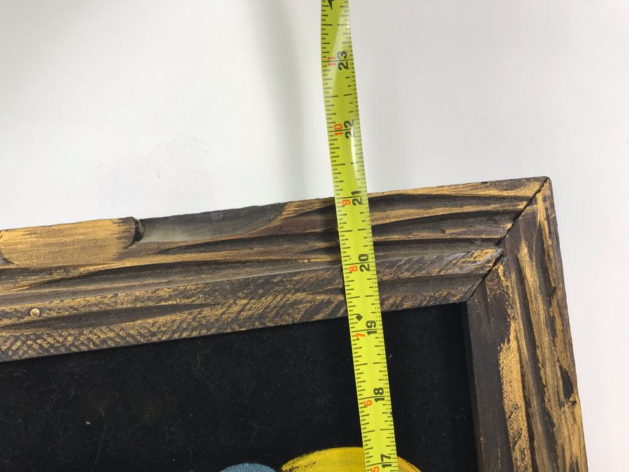 Vintage Snoopy Velvet Painting Signed Rodriguez 14.5W X 21H [Photo 9]