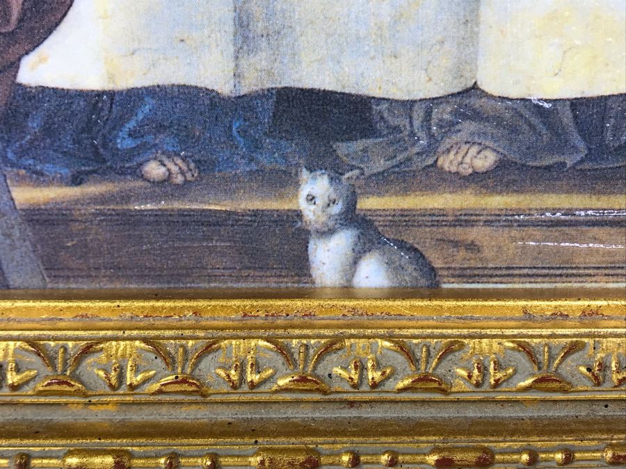 Leonardo Da Vinci 'The Last Supper' Canvas Print In Stunning Gilded Wooden Frame 34W X 20.5H [Photo 21]