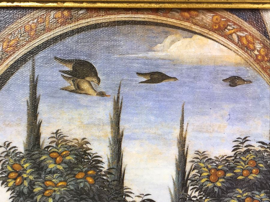 Leonardo Da Vinci 'The Last Supper' Canvas Print In Stunning Gilded Wooden Frame 34W X 20.5H [Photo 22]