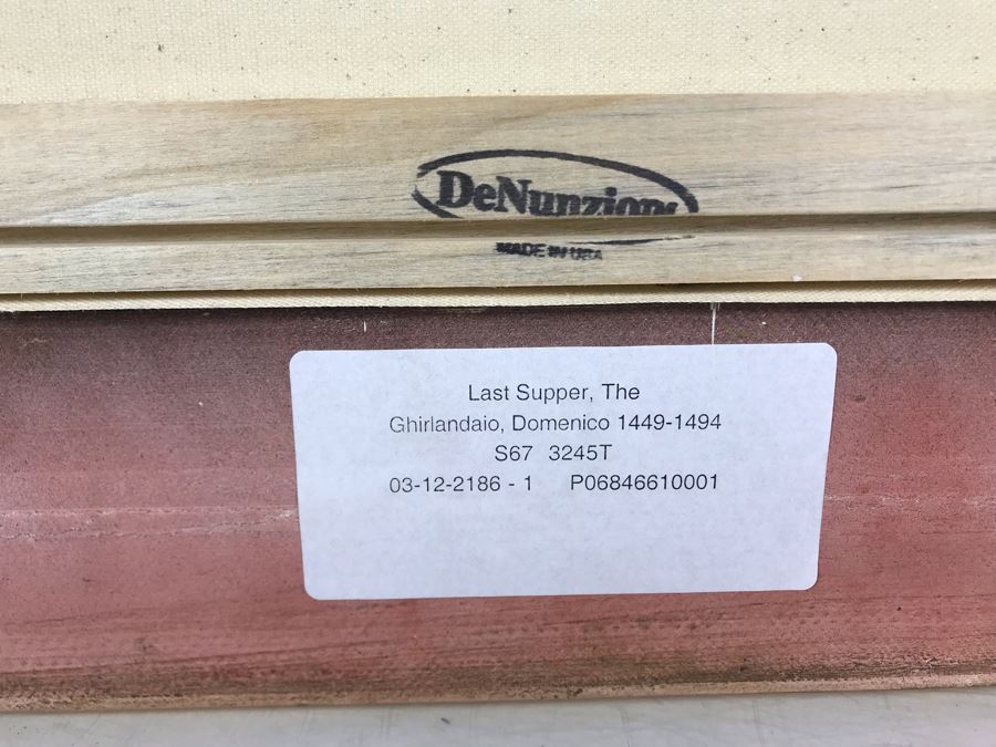 Leonardo Da Vinci 'The Last Supper' Canvas Print In Stunning Gilded Wooden Frame 34W X 20.5H [Photo 27]