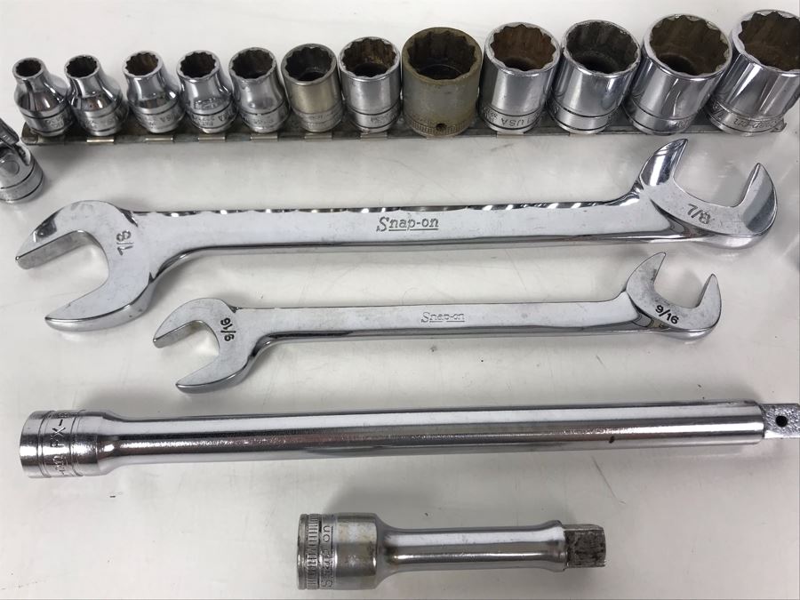 Various Snap-On Sockets Wrenches Tools - 20 Pieces [Photo 6]