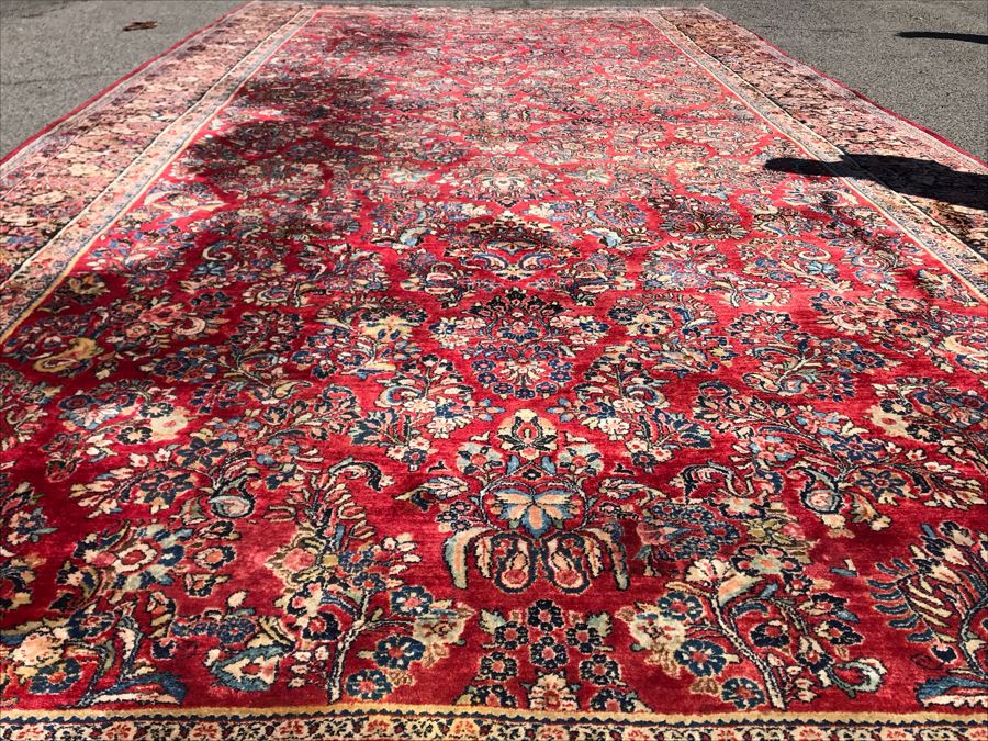 Massive Vintage Persian Wool Area Rug Palace Size 10.4' X 22.75' Client Paid $12,000 [Photo 6]