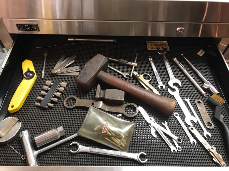 Hammerhead Stainless Steel Rolling Tool Chest With Ball Bearing Slides And Tools Including Power Tools - Tool Chest Retailed For $3,500 - See Photos For Tools [Photo 12]