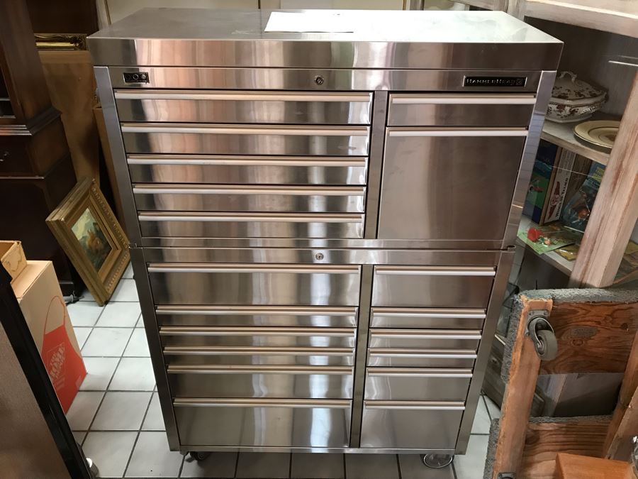 Hammerhead Stainless Steel Rolling Tool Chest With Ball Bearing Slides And Tools Including Power Tools - Tool Chest Retailed For $3,500 - See Photos For Tools [Photo 5]