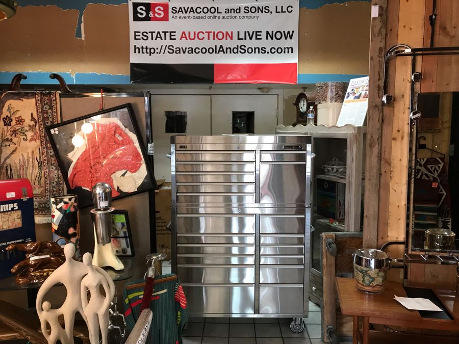 Hammerhead Stainless Steel Rolling Tool Chest With Ball Bearing Slides And Tools Including Power Tools - Tool Chest Retailed For $3,500 - See Photos For Tools [Photo 11]