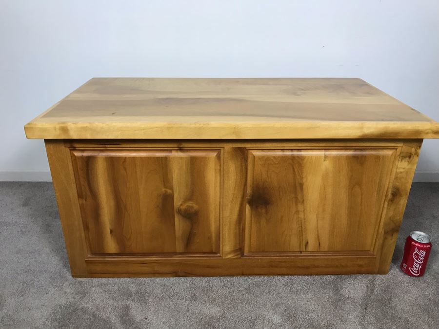 Custom Solid Heavy Wooden Trunk 38W X 19.5D X 19H [Photo 4]