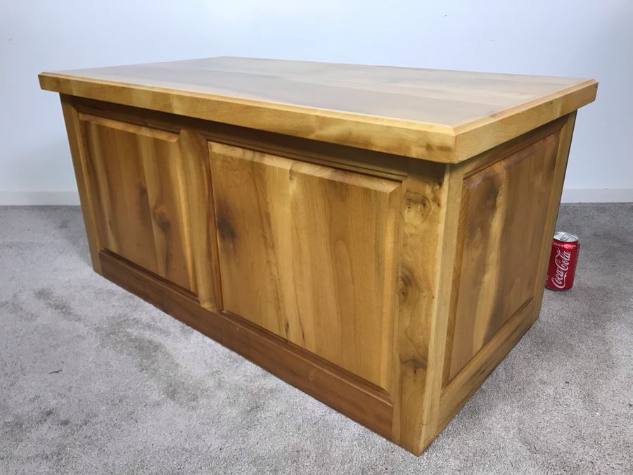 Custom Solid Heavy Wooden Trunk 38W X 19.5D X 19H [Photo 11]