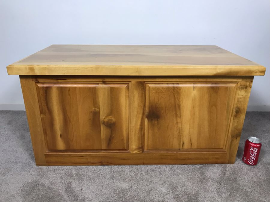 Custom Solid Heavy Wooden Trunk 38W X 19.5D X 19H [Photo 2]